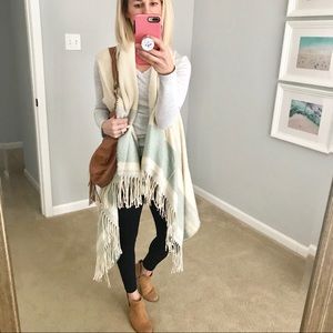 Universal Thread Striped Kimono/Vest OSFM